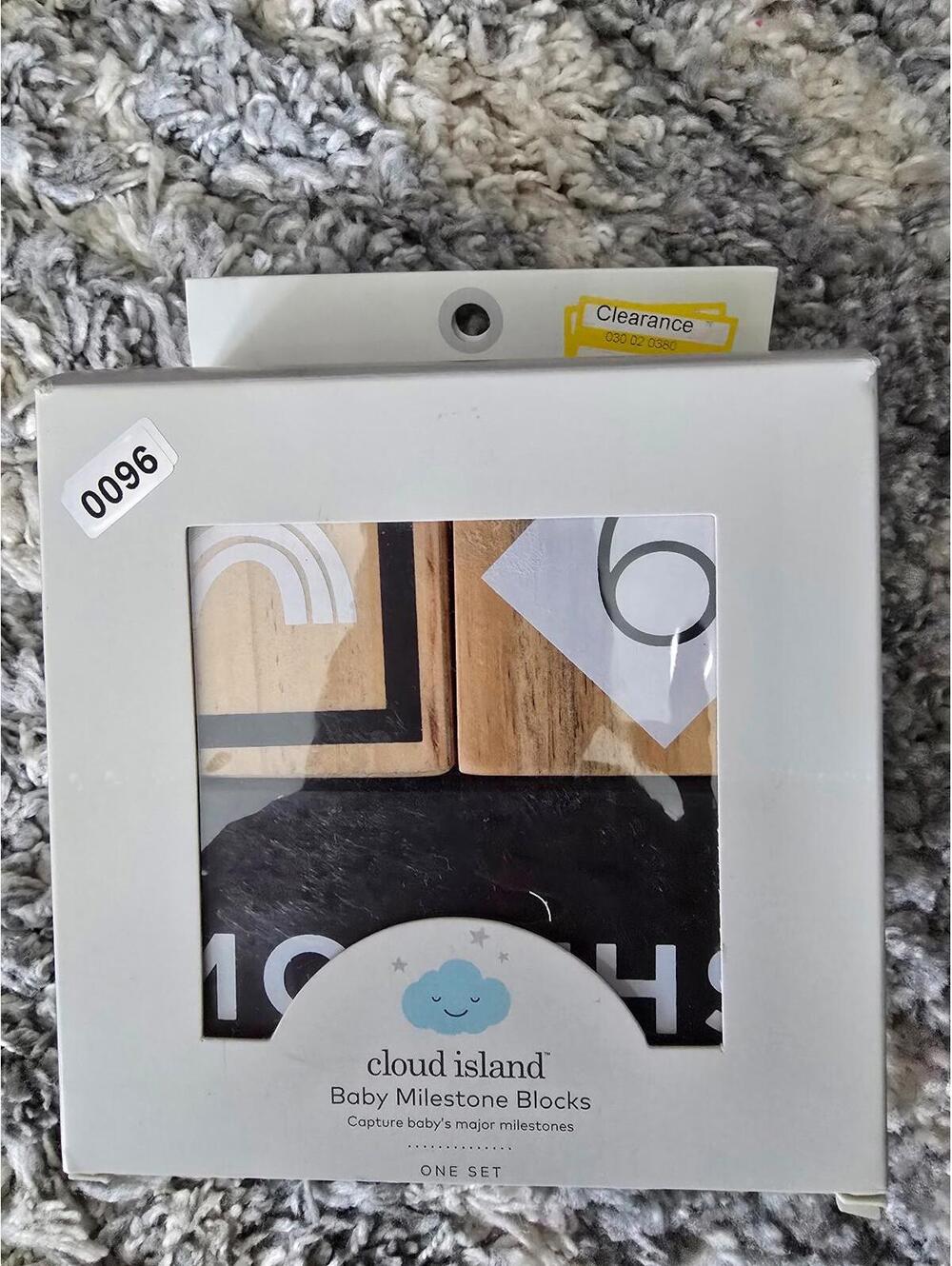 Brand new cloud island milestone blocks for babies